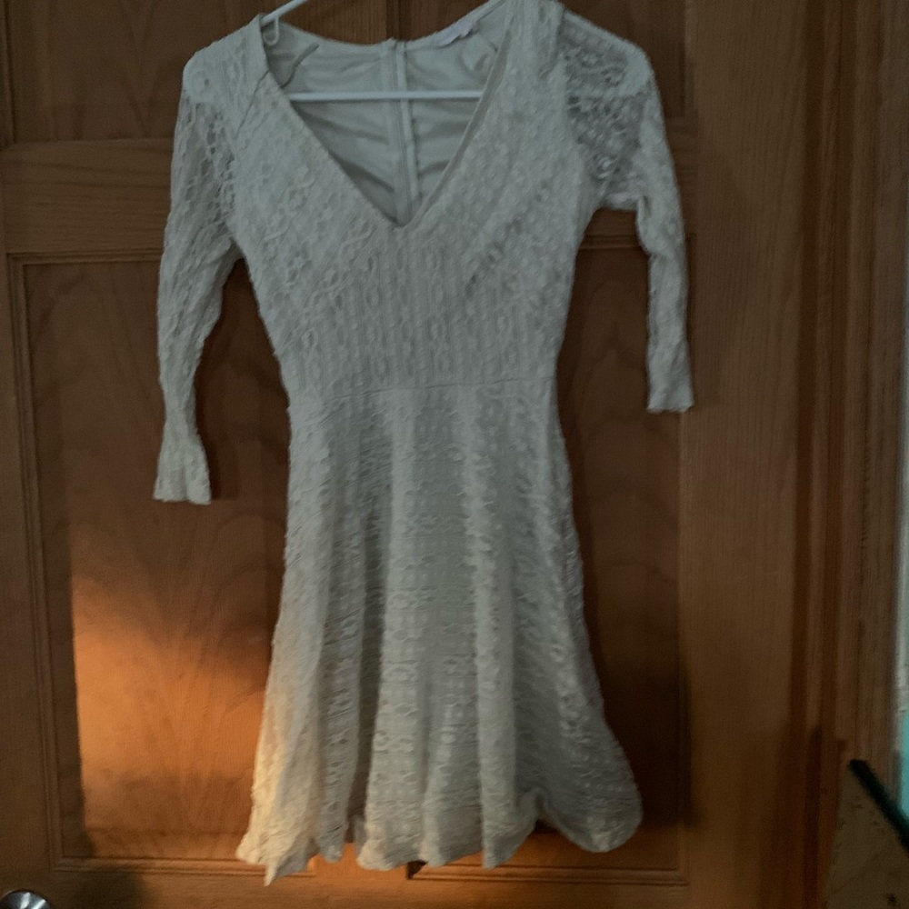 Cream lace dress